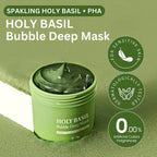 Korean Carbonic Acid Holy Basil Bubble Facial Mask