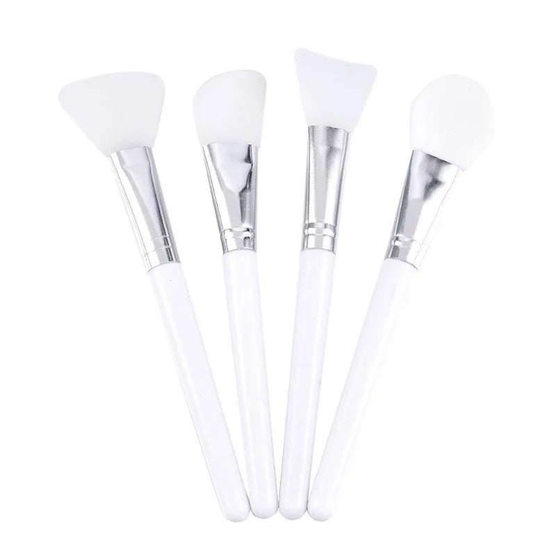 White Makeup Silicone Facial Mask Brush