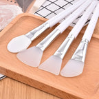 White Makeup Silicone Facial Mask Brush