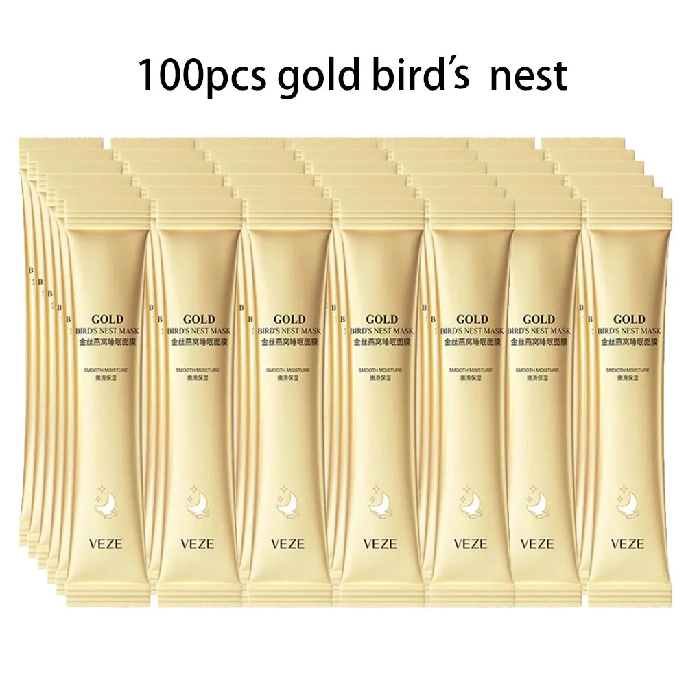 50/100pcs BIOAQUA Rice Raw Pulp Sleeping Masks