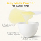 EJW Professional Collagen Hydro Jelly Mask Powder for Hydrated, Smooth Skin - Gel Peel Off/Vitamin C Jelly Face Mask Powder