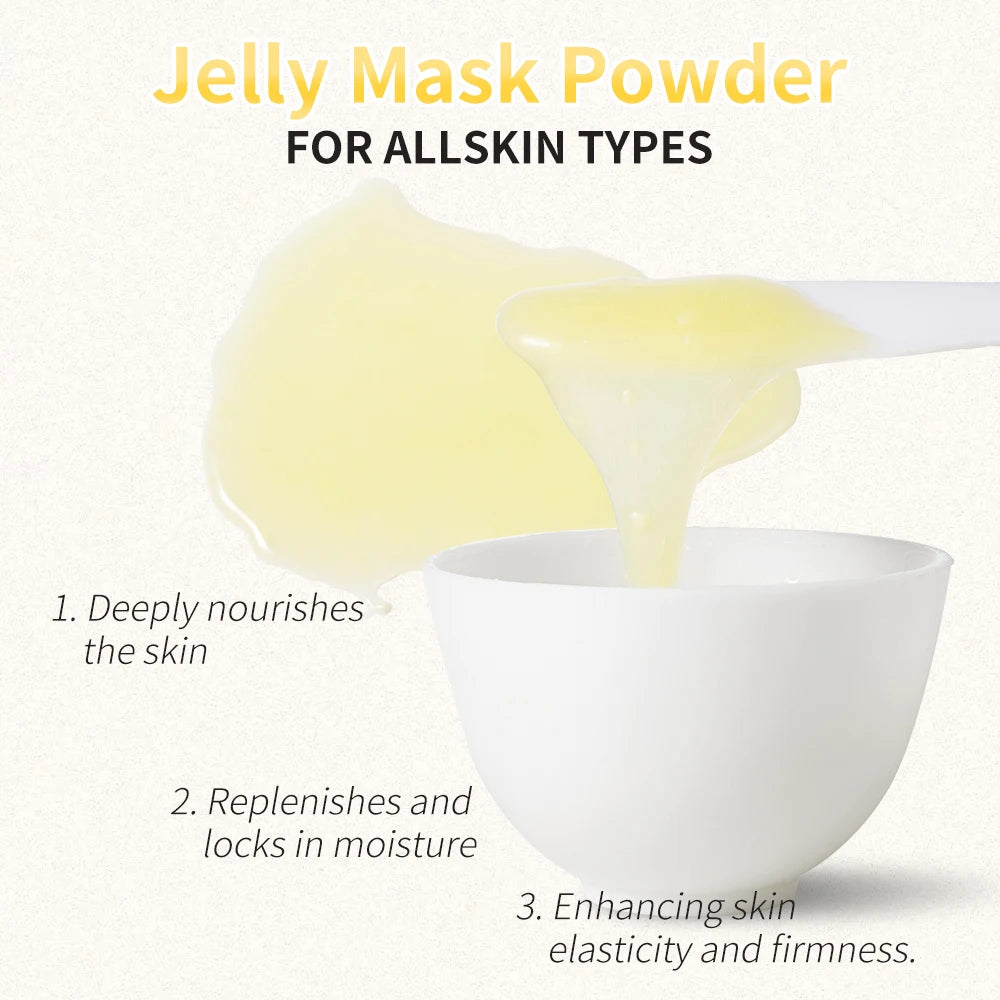 EJW Professional Collagen Hydro Jelly Mask Powder for Hydrated, Smooth Skin - Gel Peel Off/Vitamin C Jelly Face Mask Powder