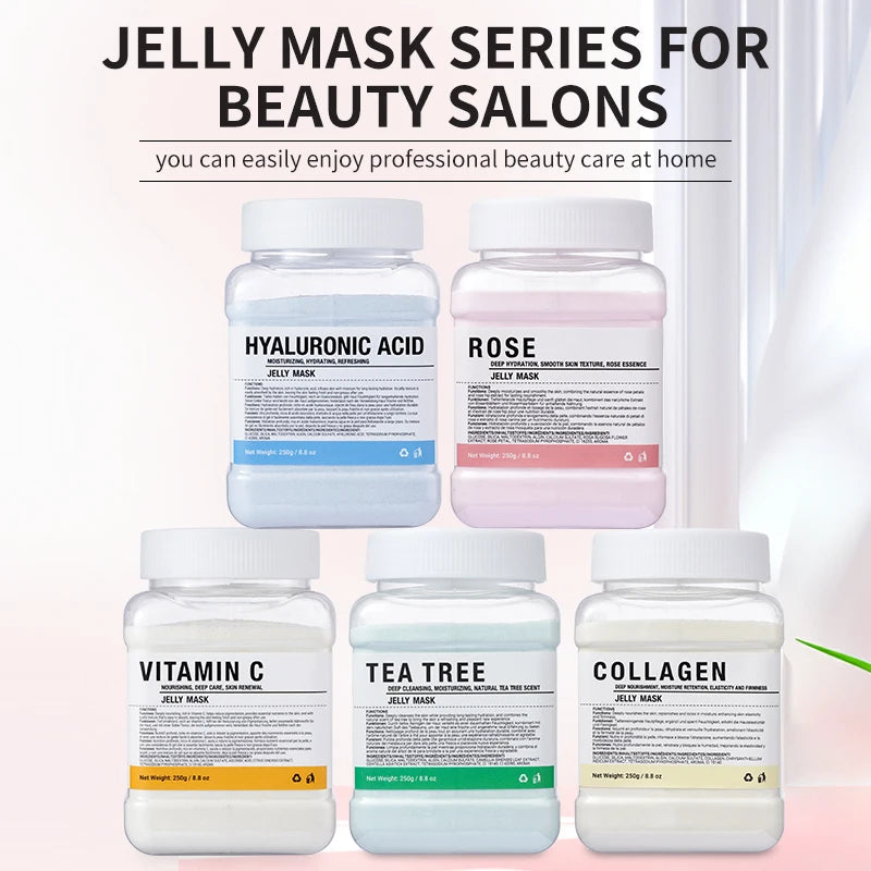 EJW Professional Collagen Hydro Jelly Mask Powder for Hydrated, Smooth Skin - Gel Peel Off/Vitamin C Jelly Face Mask Powder