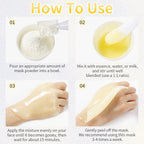 EJW Professional Collagen Hydro Jelly Mask Powder for Hydrated, Smooth Skin - Gel Peel Off/Vitamin C Jelly Face Mask Powder