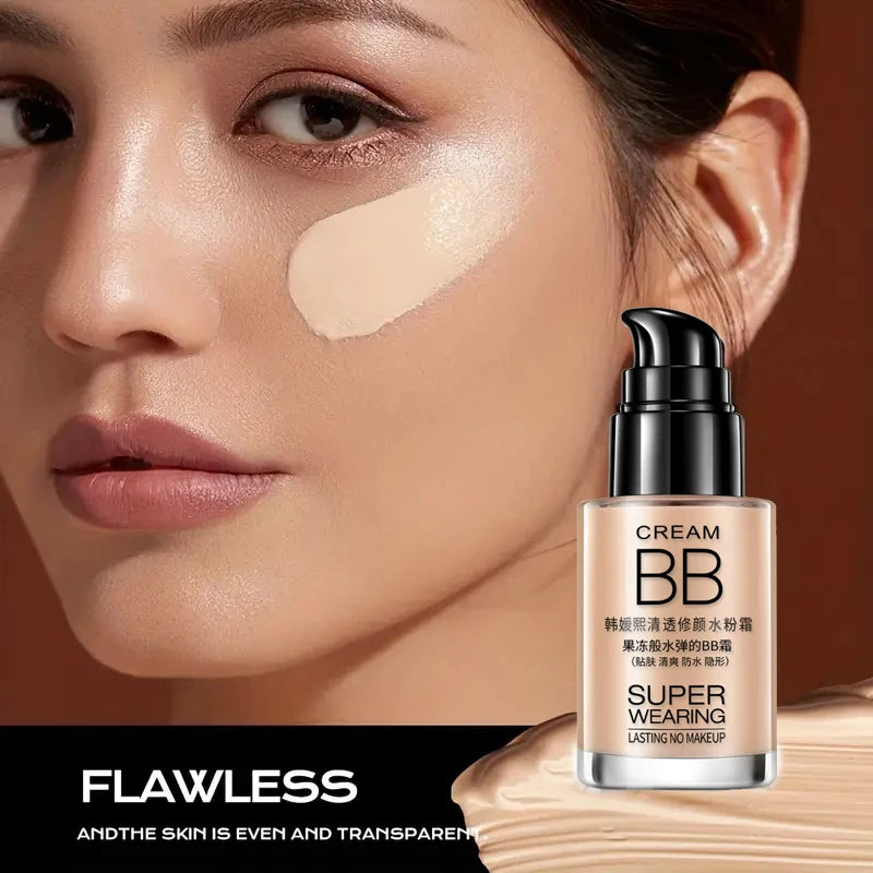 BB foundation cream - moisturizing and isolating, waterproof and sweat proof, lasting concealer, creating a natural look