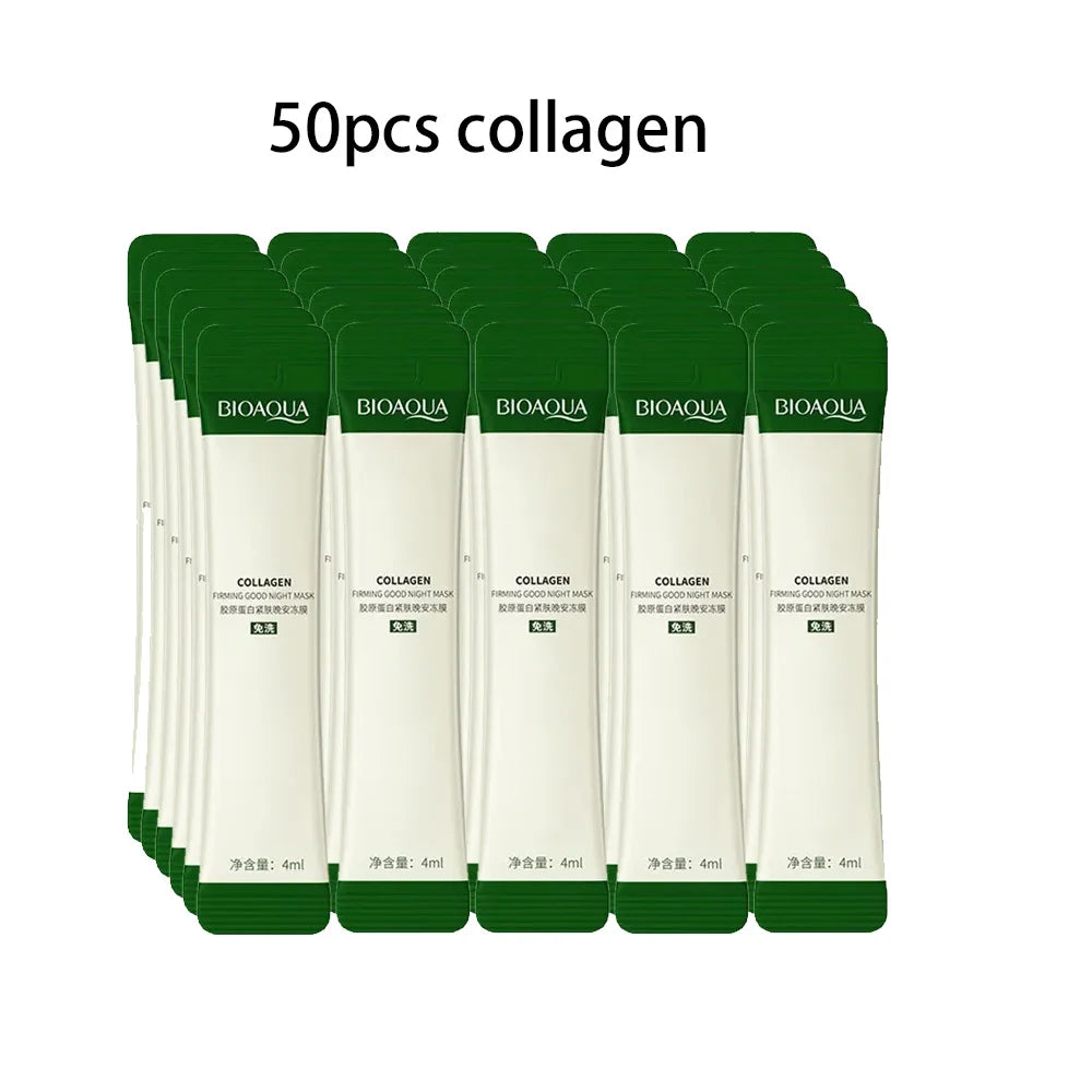 50/100pcs BIOAQUA Rice Raw Pulp Sleeping Masks