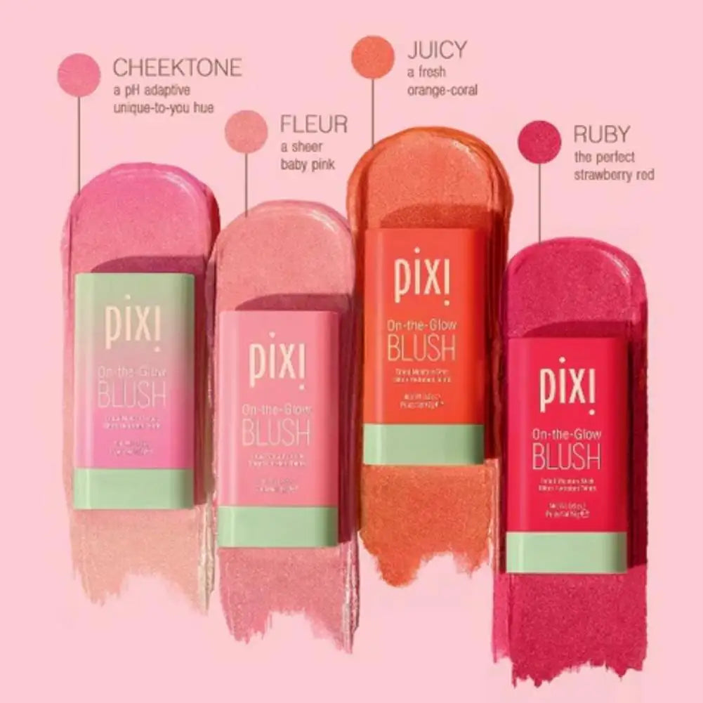 ﻿pixiBlush Cosmetic Blush Makeup Products Make Up Blusher Cosmetics Pink Blush in Bar Korean Palette Long lasting Matte Stick