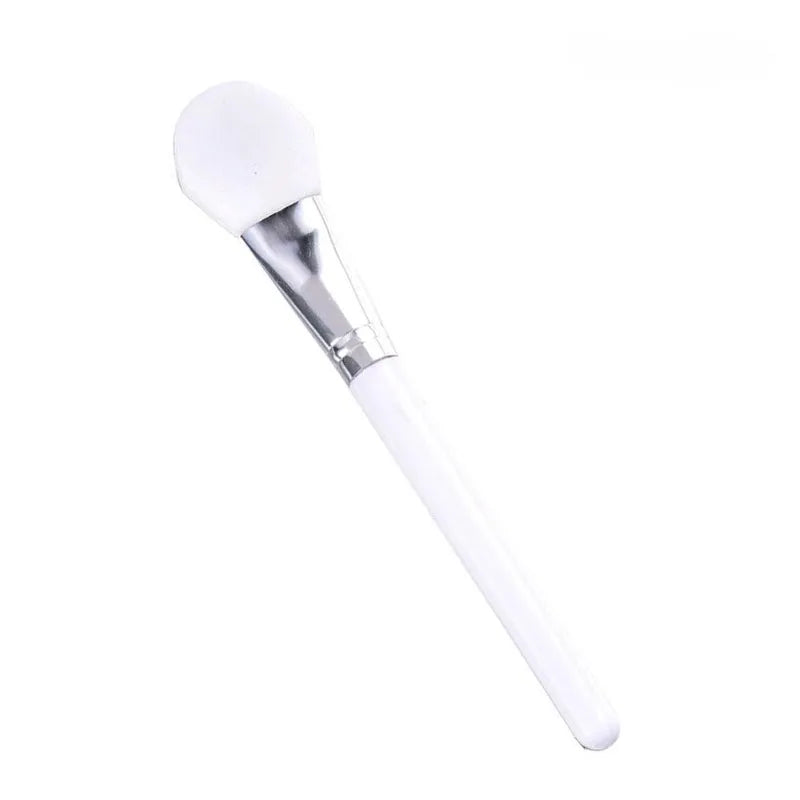 White Makeup Silicone Facial Mask Brush