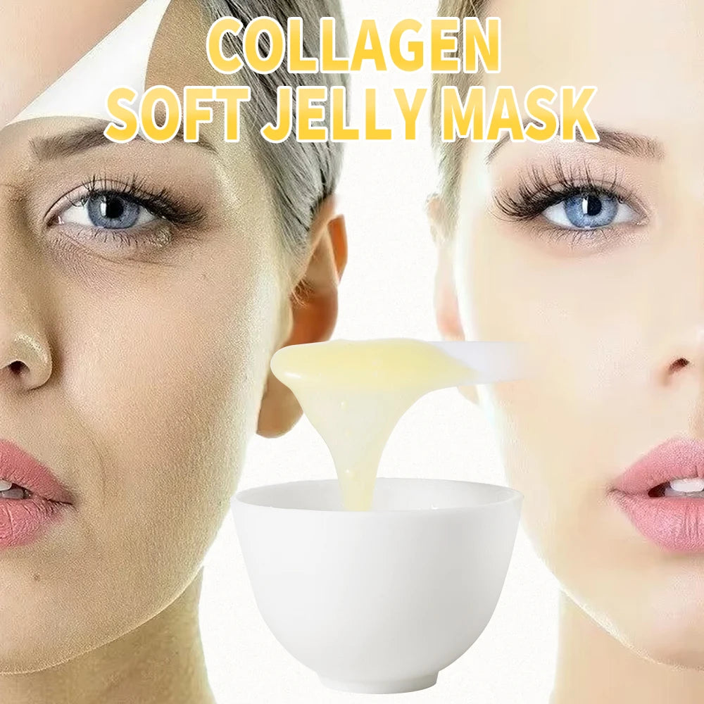 EJW Professional Collagen Hydro Jelly Mask Powder for Hydrated, Smooth Skin - Gel Peel Off/Vitamin C Jelly Face Mask Powder