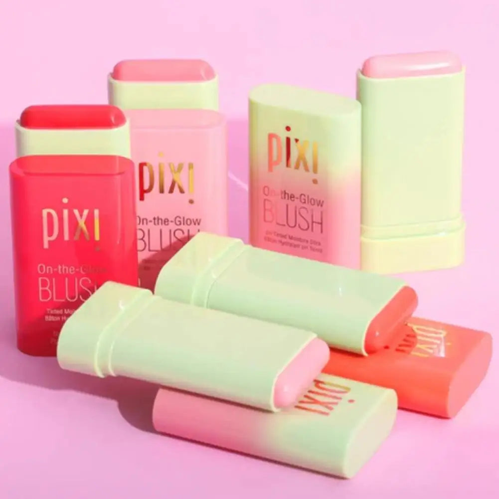 ﻿pixiBlush Cosmetic Blush Makeup Products Make Up Blusher Cosmetics Pink Blush in Bar Korean Palette Long lasting Matte Stick