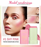 Make Up Functional Blush Stick Easy Color Rouge Blusher Cream Waterproof High Color Rendering Brightening Skin Tone Hot