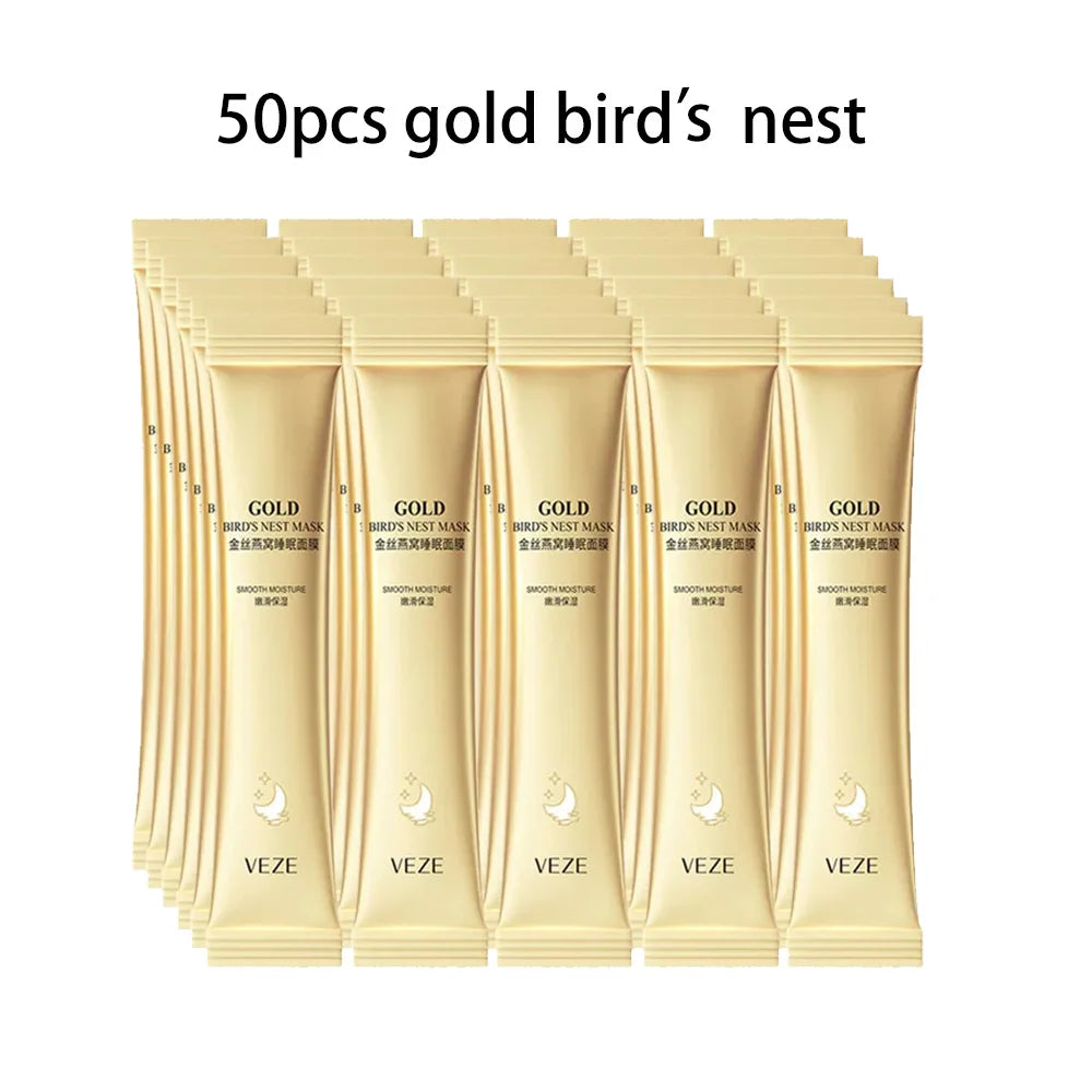 50/100pcs BIOAQUA Rice Raw Pulp Sleeping Masks