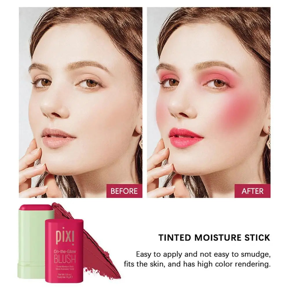 ﻿pixiBlush Cosmetic Blush Makeup Products Make Up Blusher Cosmetics Pink Blush in Bar Korean Palette Long lasting Matte Stick