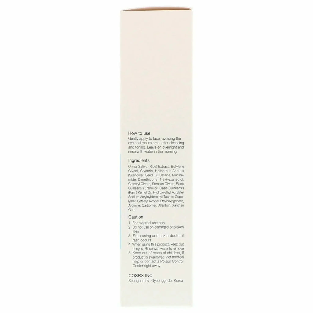 NEW COSRX Ultimate Nourishing Rice Overnight Spa Mask