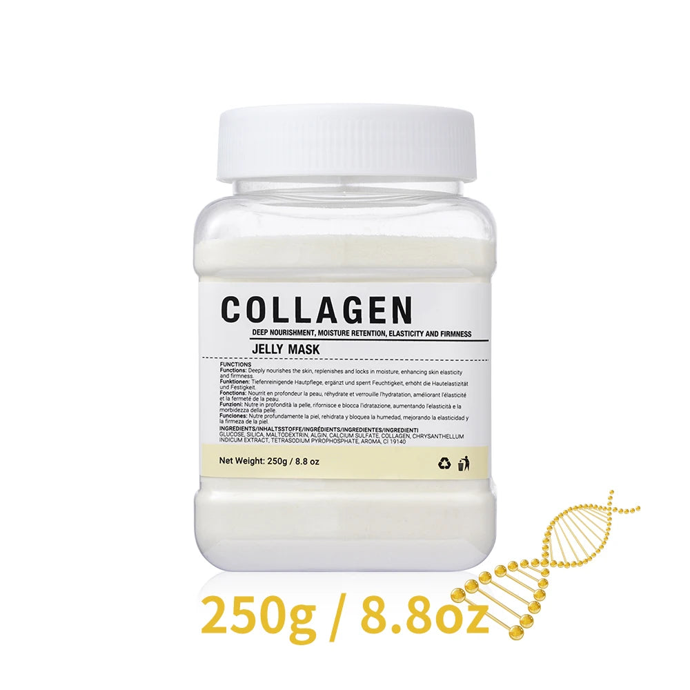 EJW Professional Collagen Hydro Jelly Mask Powder for Hydrated, Smooth Skin - Gel Peel Off/Vitamin C Jelly Face Mask Powder