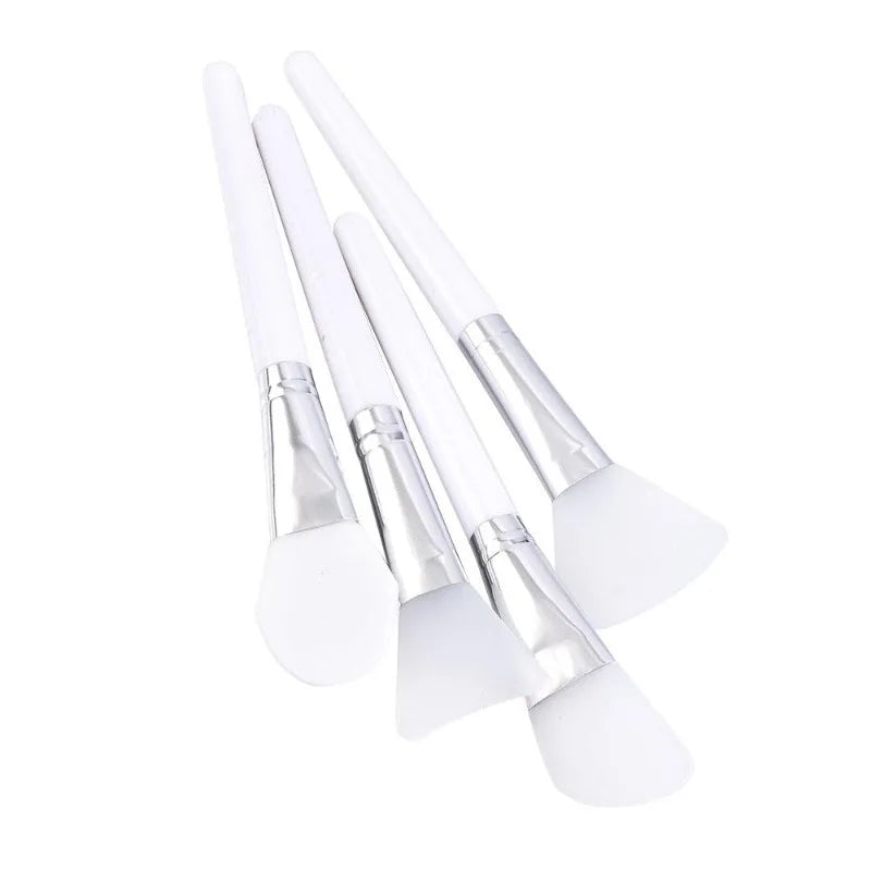 White Makeup Silicone Facial Mask Brush