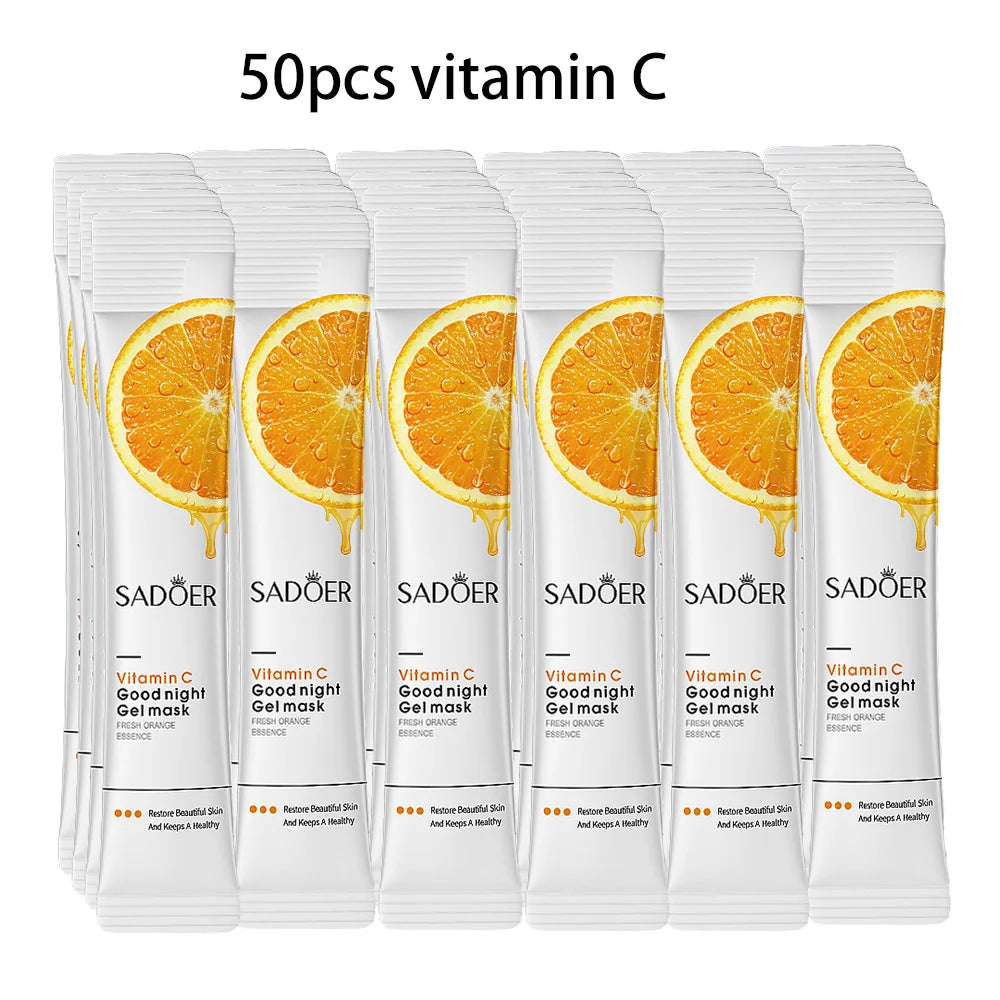 50/100pcs BIOAQUA Rice Raw Pulp Sleeping Masks