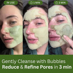 Korean Carbonic Acid Holy Basil Bubble Facial Mask