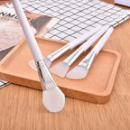 White Makeup Silicone Facial Mask Brush