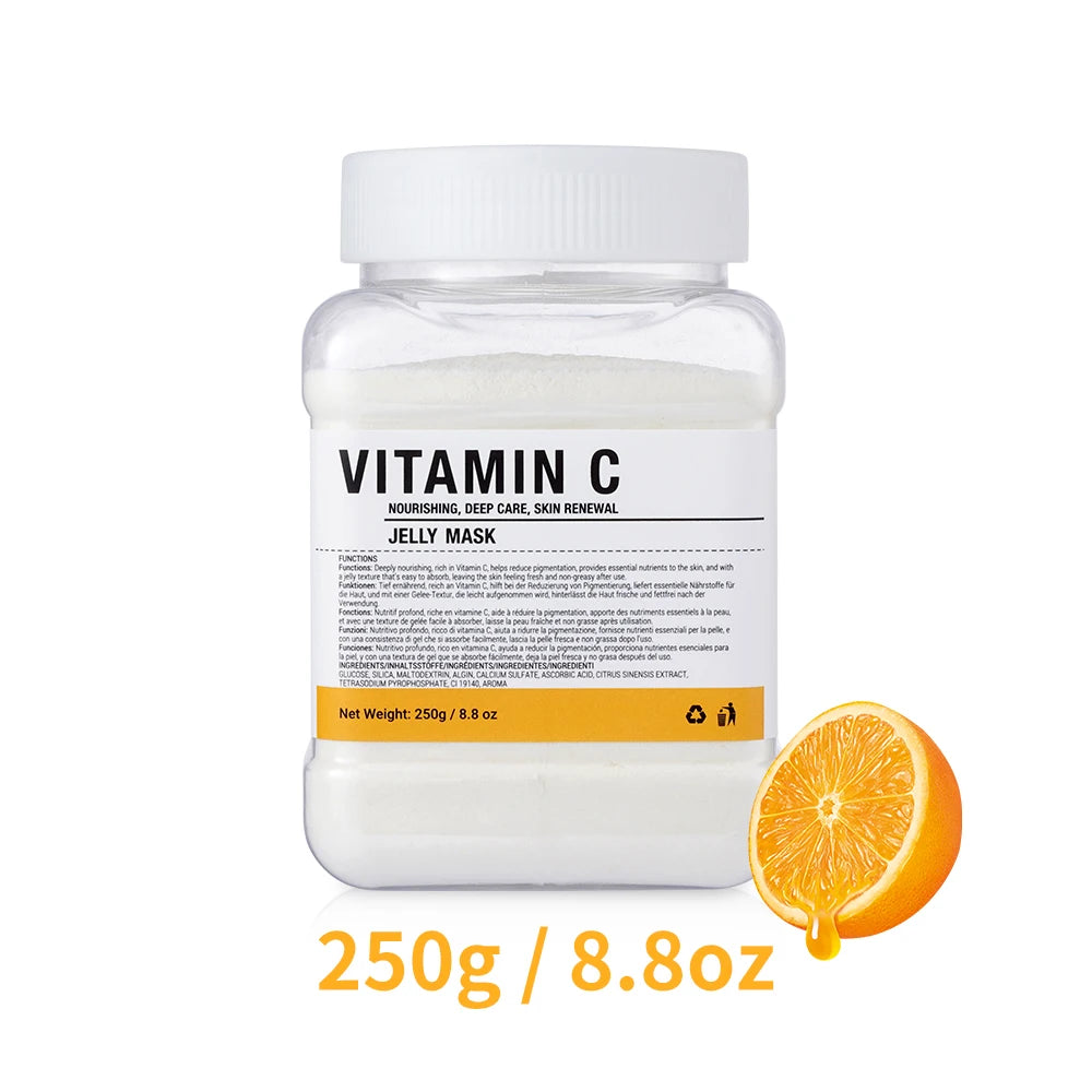 EJW Professional Collagen Hydro Jelly Mask Powder for Hydrated, Smooth Skin - Gel Peel Off/Vitamin C Jelly Face Mask Powder